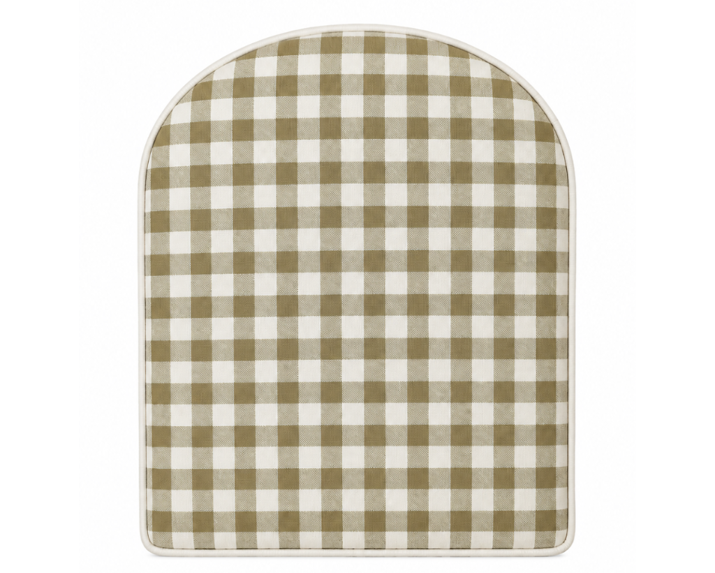 Tête de lit arche vichy beige